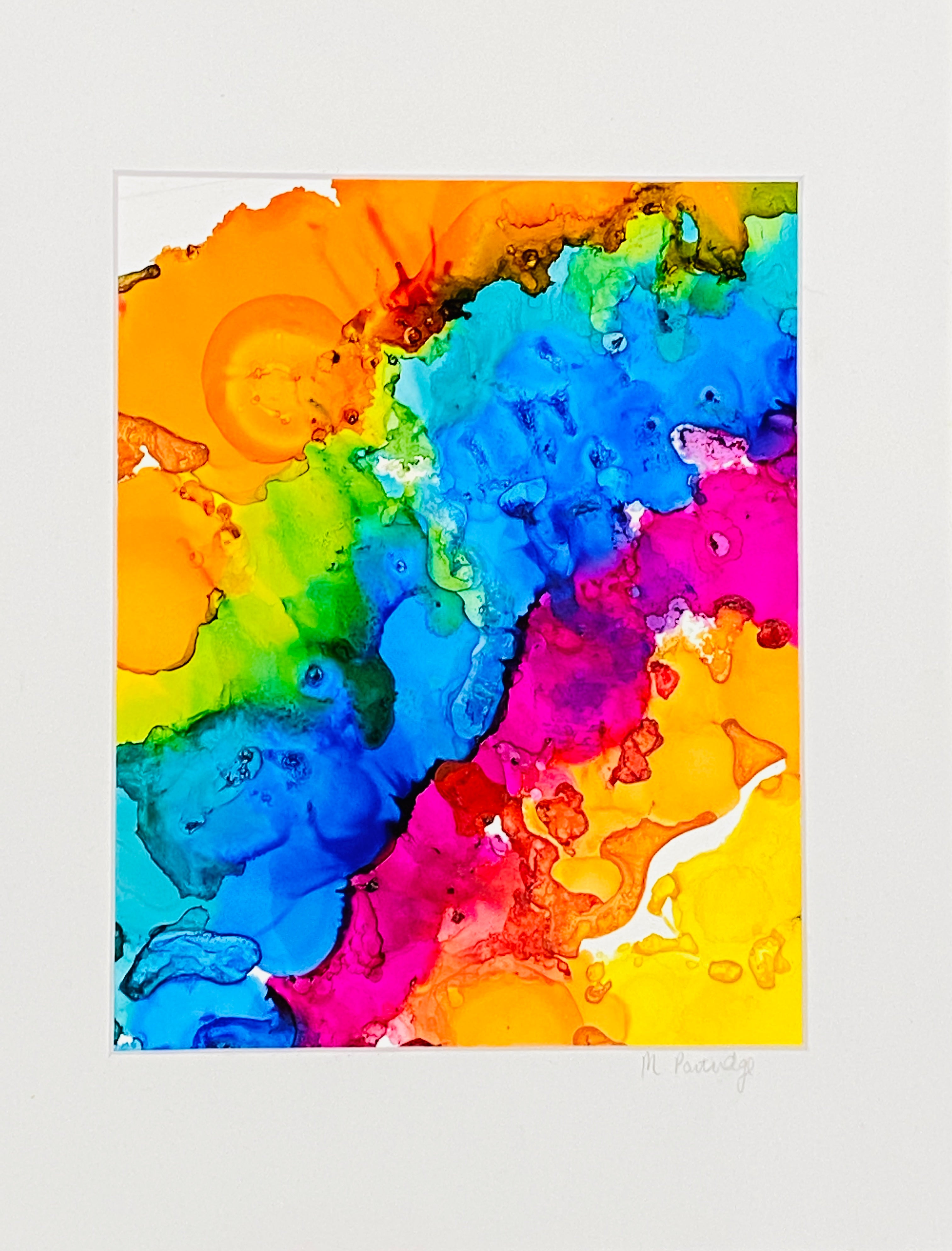 Chasing the Rainbow 9”x 12” Original Alcohol Ink on Yupo Paper – Melissa  Partridge Art